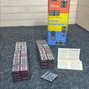 Halsam‎ Vintage Double Twelve Club Dominoes Set NO. 300